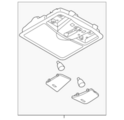 264305ZW1A - Body: Overhead Console for Nissan Image image