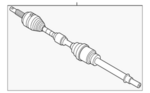 391003RC0B - Front Drive Axle: Axle Assembly for Nissan Image image