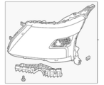260256JL1C - Electrical: Headlight Assembly for Nissan Image image