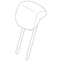 864805ZW1B - Body: Headrest for Nissan Image image