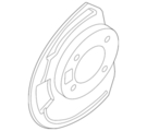 41151ZV50A - Brakes: Dust Shield for Nissan Image image