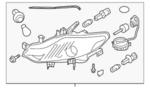 260601AA2C - Electrical: Headlamp Assembly for Nissan Image image