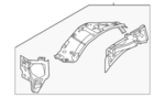641015ZP0A - Body: Apron Assembly for Nissan Image image