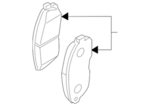 D10609DL0A - Brakes: Brake Pads for Nissan Image image