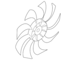 21486JK60B - Cooling System: Fan Blade for Nissan Image image