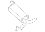 201004AS0A - Exhaust: Rear Muffler for Nissan Image image