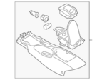 969111ET3B - Body: Center Console for Nissan Image image