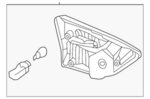 265553KV2A - Electrical: Backup Lamp Assembly for Nissan Image image