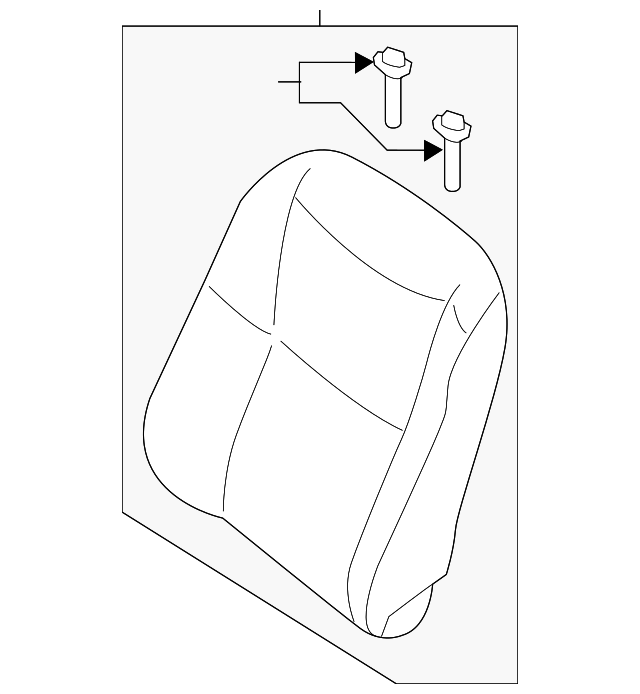 876509HS0D - : Seat Back Assembly for Nissan Image