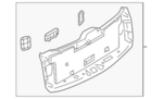 909006JL5B - Body: Lower Gate Trim for Nissan Image image
