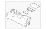 969105HR0A - Body: Console Assembly for Nissan Image image