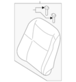 876009HT0D - Body: Seat Back Assembly for Nissan Image image