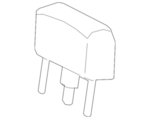 864009UF0E - Body: Headrest for Nissan Image image