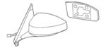 963021EA0A - Body: Mirror Assembly for Nissan Image image
