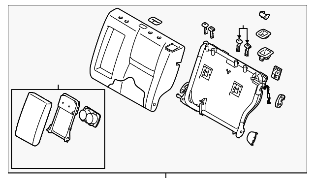 886006MB0A - : Seat Back Assembly for Nissan Image