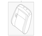 876509JB3A - Body: Seat Back Assembly for Nissan Image image