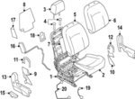 873A21VX5B - Body: Seat Cushion for Nissan Image image