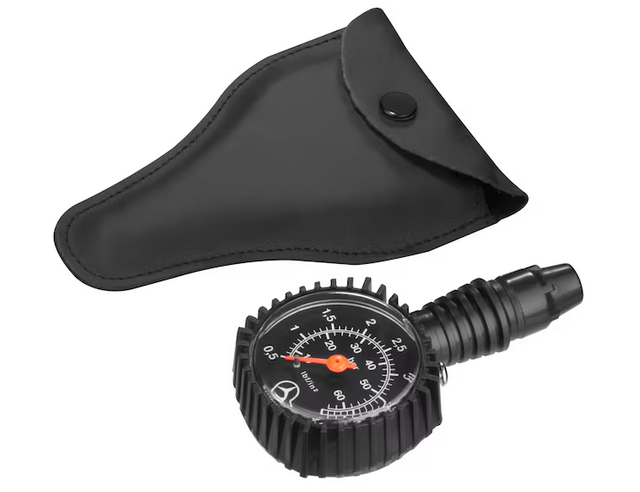 6658814064 - Miscellaneous: Tire Pressure Gauge - Black / Plastic for Mercedes-Benz Image