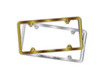 Q6670162 - : ​​Mercedes-Benz Schreibschrift Logo Slimline License Plate Frame - Brushed Stainless Steel for Mercedes-Benz Image