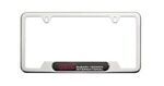 SOA342L123 - : License Plate Frame - Polished Stainless Steel - STI Logo for Subaru: BRZ, Crosstrek, Forester Image