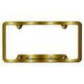 153660200 - : Mer Script License Plate Frame Gold Sati for Mercedes-Benz Image