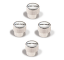 Q6408127 - : ​Valve Stem Caps - Black AMG Logo on Silver Background for Mercedes-Benz: C 250, C 300, C 350, C 63 AMG&amp;reg;, CLA 250, CLA 45 AMG&amp;reg;, CLK 320, CLK 350, CLK 500, CLK 55 AMG&amp;reg;, CLK 550, CLK 63 AMG&amp;reg;, CLS 550, CLS 63 AMG&amp;reg;, CLS 63 AMG&amp;reg; S, E 250, E 320, E 350, E 400, E 500, E 55 AMG&amp;reg;, E 550, E 63 AMG&amp;reg;, E 63 AMG&amp;reg; S, G 500, G 55 AMG&amp;reg;, G 550, GL 320 Image
