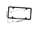 Q6880137 - : AMG Logo Slimline License Plate Frame - Polished Stainless Steel for Mercedes-Benz Image