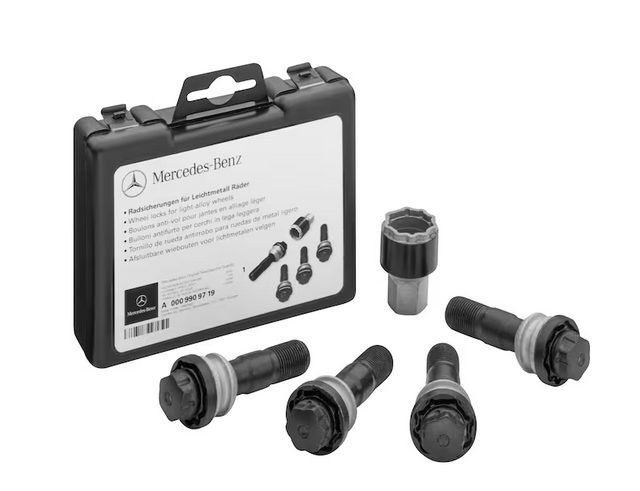 9909719 - Wheels: Rim Locks - M15x1.25x44 - Black for Mercedes-Benz Image