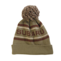 580832 - : Youth Cuff Striped Pom Beanie for Subaru Image