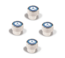 Q6408131 - : Valve Stem Caps - Laurel Blue Logo on Silver Background for Mercedes-Benz: CLA 250, CLA 45 AMG&amp;reg;, E 250, E 350, E 400, E 550, E 63 AMG&amp;reg;, E 63 AMG&amp;reg; S, GLK 250, GLK 350, S 550, S 63 AMG&amp;reg; Image