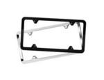 Q6880005 - : Classic (no text) Slimline License Plate Frame - Polished Stainless Steel​ for Mercedes-Benz: C 230, C 240, C 250, C 280, C 300, C 32 AMG&amp;reg;, C 320, C 350, C 55 AMG&amp;reg;, C 63 AMG&amp;reg;, CL 500, CL 55 AMG&amp;reg;, CL 550, CL 600, CL 63 AMG&amp;reg;, CL 65 AMG&amp;reg;, CLA 250, CLA 45 AMG&amp;reg;, CLK 320, CLK 350, CLK 500, CLK 55 AMG&amp;reg;, CLK 550, CLK 63 AMG&amp;reg;, CLS 500, CLS 55 AMG&amp;reg;, CLS 550, CLS 63 AMG&amp;reg;, CLS 63 AMG&amp;reg; S, E 250, E 350, E 400, E 550, E 63 AMG&amp;reg;, E 63 AMG&amp;reg; S, G 500 Image