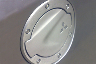 MZ314642 - Exterior: Fuel Door, Alloy for Mitsubishi: Outlander, Outlander Sport Image