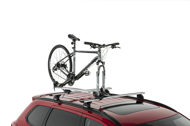 MZ315068 - Hauling: Roof Bicycle Carrier, Fork Mount for Mitsubishi: Mirage, Mirage G4, Outlander PHEV Image