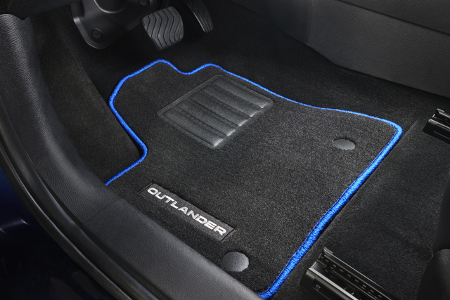 MZ315257 - Interior: Floor Mat Set, Blue Stitch, "Outlander" for Mitsubishi: Outlander PHEV Image