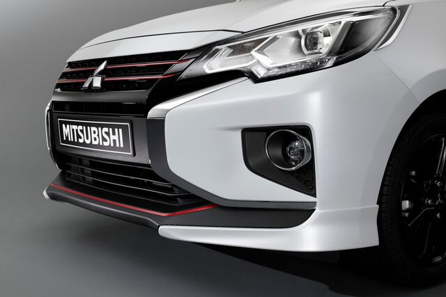 MZ331351 - Front Lower Trim - Carbon W/Red 2021-2024 Mitsubishi