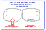 J201SSG702 - : Mirror Glass drivers Side, Forester Heated Side Mirror Kit - with Approach Lighting and Blind Spot Feature for Subaru Image