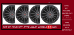 B3110VA040SET - : ALLOY WHEEL SET OF FOUR / BLACK 18 " / WRX OR STI for Subaru Image