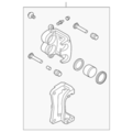 26292CA041 - : CALIPER, FRONT PASSENGERS SIDE [ Comes with No Pads ] VIN Required for Subaru Image