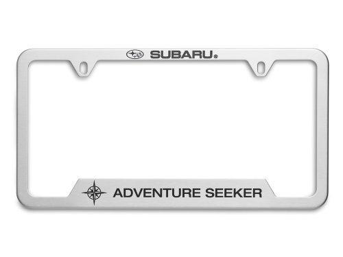 SOA342L164 - Exterior: License Plate Frame, Adventure Seeker for Subaru Image
