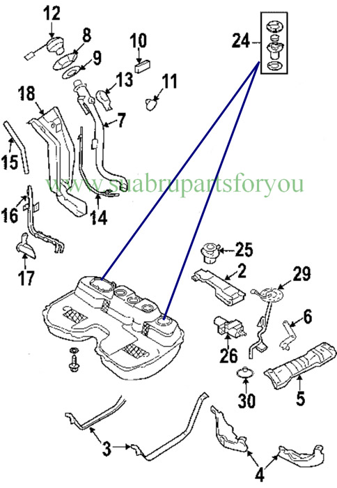 42084AE170 - Fuel System: Cut-Off Valve for Subaru Image