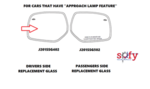 J201SSG402 - : Mirror Glass drivers Side, Forester Heated Side Mirror Kit - with Approach Lighting for Subaru Image