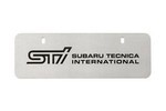 SOA342L132 - Exterior: Marque Plate, Stainless (STI) for Subaru Image