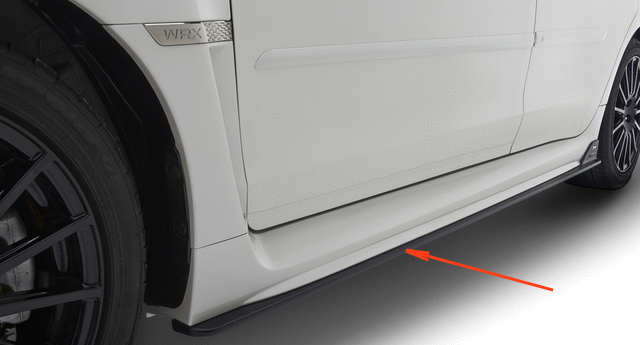 E2610VA000 - Exterior: STI - Underspoiler- Sides Only for Subaru Image