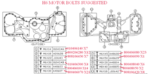 800406070 - : Bolt for H6 Timing Chain [ #6 in the Timing Chain diagram ] also Water Pump Mount Bolt for Subaru Image