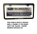 SOA342L170 - Exterior: License Plate Frame, Slim Line for Subaru Image