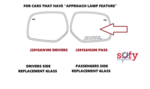 J201SAN200 - : Mirror Glass Passengers Side only / with Approach Lighting Feature for Subaru Image