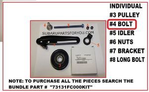                                     Shaft Bolt for Pulley ITEM 4 ONLY
                                