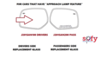J201SAN100 - : Mirror Glass Drivers Side only / with Approach Lighting Feature for Subaru Image