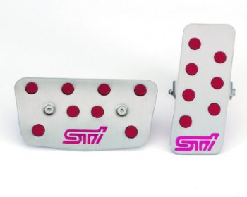 C8110AG010 - Interior: STI METAL PEDAL PAD SET CHERRY - [ AUTO TRANS CAR ] for Subaru Image