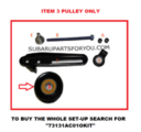 73131AC010 - : PULLEY ONLY ITEM #3 for Subaru Image